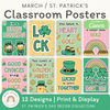 St. Patrick's Day Classroom Posters Bulletin Board Decor - Miss Jacobs Little Learners