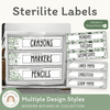 Sterilite Drawer Labels - Modern Botanical Decor - Miss Jacobs Little Learners