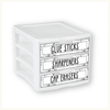Sterilite Drawer Labels - Modern Botanical Decor - Miss Jacobs Little Learners