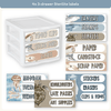 Sterilite Drawer Labels - Modern Ocean Classroom Decor - Miss Jacobs Little Learners