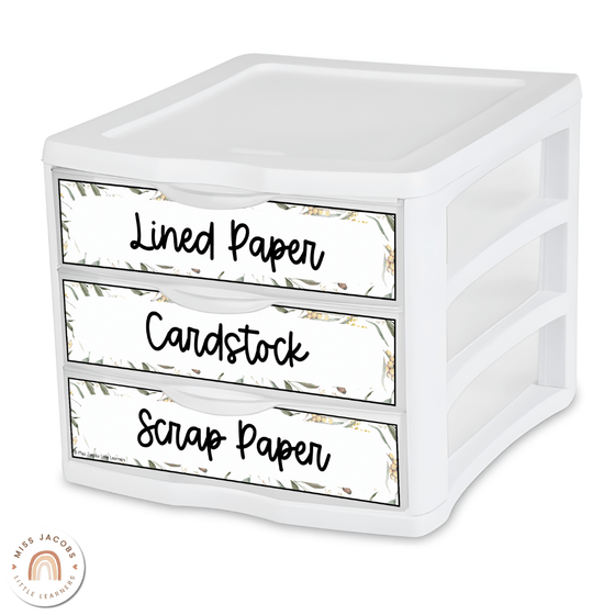 Sterilite Labels | Editable 3 Drawer Labels | Australiana - Miss Jacobs Little Learners