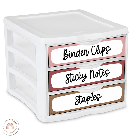 Sterilite Labels | Editable 3 Drawer Labels | Australiana - Miss Jacobs Little Learners