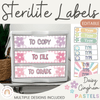 Sterilite Labels | Editable 3 Drawer Labels | Daisy Gingham Pastels - Miss Jacobs Little Learners