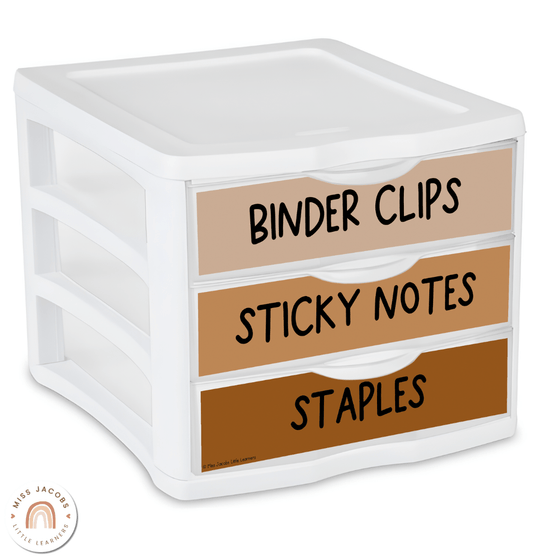 Sterilite Labels | Editable 3 Drawer Labels | Modern Jungle - Miss Jacobs Little Learners