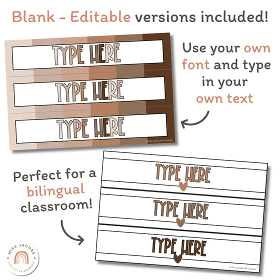 Sterilite Labels | Editable 3 Drawer Labels | Ombre Neutrals - Miss Jacobs Little Learners