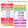 Sterilite Labels | Editable 3 Drawer Labels | Simply Bright - Miss Jacobs Little Learners