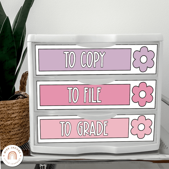 Sterilite Labels | Editable 3 Drawer Labels | Simply Pastel - Miss Jacobs Little Learners