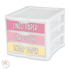 Sterilite Labels | Editable 3 Drawer Labels | Spotty Pastels - Miss Jacobs Little Learners