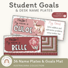 Student Desk Name Plate & Goals Mat - Australiana Decor - Miss Jacobs Little Learners