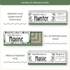 Student Desk Name Plate & Goals Mat - Modern Botanical Decor - Miss Jacobs Little Learners