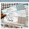 Student Desk Name Plate & Goals Mat - Modern Ocean Decor - Miss Jacobs Little Learners