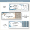 Student Desk Name Plate & Goals Mat - Modern Ocean Decor - Miss Jacobs Little Learners