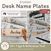 Student Desk Name Plates - Australiana Classroom Decor - Miss Jacobs Little Learners