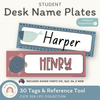 Student Desk Name Plates - Cute Sea Life - Miss Jacobs Little Learners