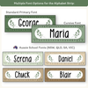 Student Desk Name Plates - Modern Botanical Classroom Decor - Miss Jacobs Little Learners