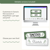 Student Desk Name Plates - Modern Botanical Classroom Decor - Miss Jacobs Little Learners