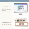 Student Desk Name Plates - Modern Ocean Classroom Decor - Miss Jacobs Little Learners