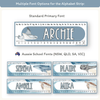 Student Desk Name Plates - Modern Ocean Classroom Decor - Miss Jacobs Little Learners