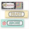 Student Desk Name Plates - Pastel Composition Notebook Classroom Decor - Miss Jacobs Little Learners