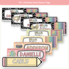 Student Desk Name Plates - Pastel Composition Notebook Classroom Decor - Miss Jacobs Little Learners