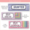 Student Desk Name Plates - Pastel Composition Notebook Classroom Decor - Miss Jacobs Little Learners