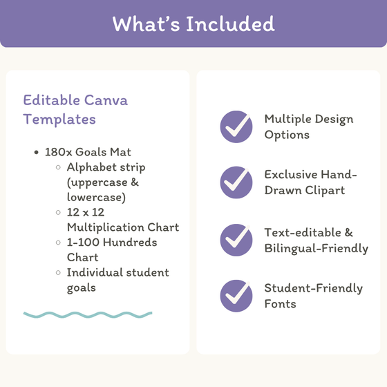 Student Goals Desk Mat - Dreamy Space Classroom Decor - Miss Jacobs Little Learners