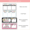 Student Goals Desk Mat - Pastel Composition Notebook Classroom Decor - Miss Jacobs Little Learners