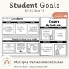 Student Goals Mat | Editable - Miss Jacobs Little Learners
