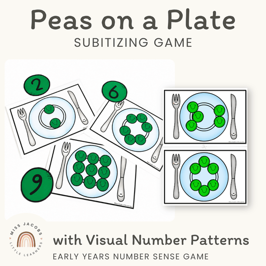Subitizing Game | Peas on a Plate