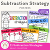 Subtraction Strategies Posters - Bright Theme - Miss Jacobs Little Learners