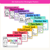 Subtraction Strategies Posters - Bright Theme - Miss Jacobs Little Learners