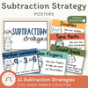 Subtraction Strategies Posters - Cute Jungle Animals Theme - Miss Jacobs Little Learners