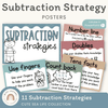 Subtraction Strategies Posters - Cute Sea Life Classroom Decor - Miss Jacobs Little Learners