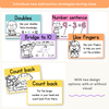 Subtraction Strategies Posters - Cutesy Classroom Decor - Miss Jacobs Little Learners