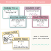 Subtraction Strategies Posters - Cutesy Pastel Math Decor - Miss Jacobs Little Learners