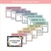 Subtraction Strategies Posters - Cutesy Pastel Math Decor - Miss Jacobs Little Learners