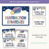 Subtraction Strategies Posters - Dreamy Space Theme Classroom Decor - Miss Jacobs Little Learners