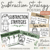 Subtraction Strategies Posters - Modern Botanical Theme - Miss Jacobs Little Learners