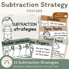 Subtraction Strategies Posters - Modern Jungle Earthy Theme - Miss Jacobs Little Learners