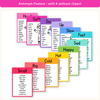 Synonym and Antonym Posters - Bright English Decor - Miss Jacobs Little Learners