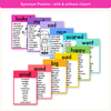 Synonym and Antonym Posters - Bright English Decor - Miss Jacobs Little Learners