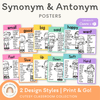Synonym and Antonym Posters - Cutesy English Decor - Miss Jacobs Little Learners