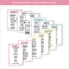 Synonym and Antonym Posters - Daisy Gingham Pastels English Decor - Miss Jacobs Little Learners