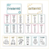 Synonym and Antonym Posters - Daisy Gingham Pastels English Decor - Miss Jacobs Little Learners