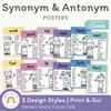 Synonym and Antonym Posters - Dreamy Space English Decor - Miss Jacobs Little Learners