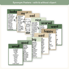 Synonym and Antonym Posters - Modern Botanical English Decor - Miss Jacobs Little Learners