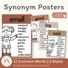 Synonym Posters | BOHO VIBES | Desert Neutrals Decor | Editable - Miss Jacobs Little Learners