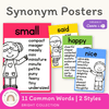 Synonym Posters - Bright Theme - Miss Jacobs Little Learners