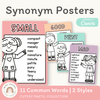 Synonym Posters - Cutesy Pastel English Decor - Miss Jacobs Little Learners