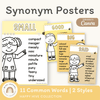 Synonym Posters - Happy Hive English Decor - Miss Jacobs Little Learners